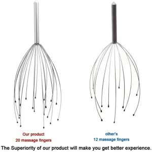 Metal Spider Head Scalp Massager Handheld Multiple Fingers Head Massager Tool