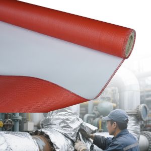 Heat Resistant and Abrasion Resistant PU Coated Fiberglass Fabric with 1m to 1