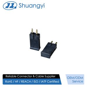 2.54mm Pitch Single-Row Pin Header Connector 1×2, Vertical Through-Hole PCB