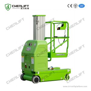 Buy cheap 7.5 Meters Electrical Aerial Work Platform Single Mast Hydraulic Lift Equipment 125Kg Loading Capacity from wholesalers