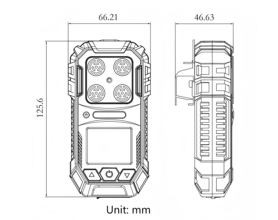 Buy cheap Portable Multi Gas Detector with 2.31 Inch HD Color Screen 2100mAh Battery and IP65 Protection for Real-Time Monitoring from wholesalers