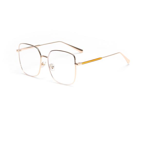 Quality Oversized Full Frame Glasses Alloy Square Optical Spectacle Plain Lens 139MM for sale