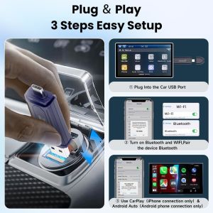 Se Pro More Apps Music Gps Carlinkit USB Mini Wireless Adapter Carplay Universal
