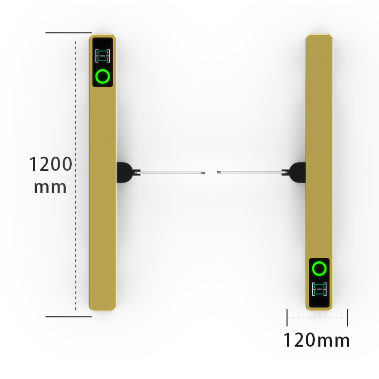 Buy cheap High Speed Turnstile Gate RFID Access Control Indoor Outdoor Stadium Station Fast Passage Anti Climb Metal Security from wholesalers