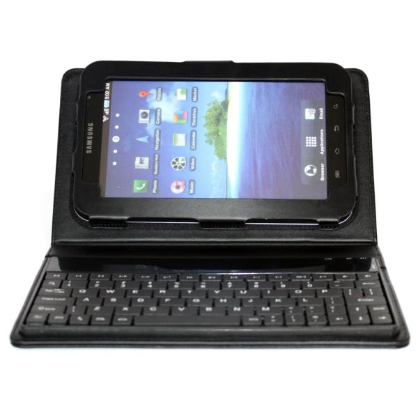 Buy cheap Pocket Sized Bluetooth V2.0 Samsung Galaxy Tab PU Leather Case For Chatting / Playing Game from wholesalers