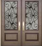 Buy cheap Anti Corrosion Wrought Iron Glass 0.6cm Inserts For Doors Rectangle from wholesalers