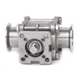 Oed Supported 3PC Sanitary Clamp Ball Valve for Oil Media and ISO 5211 Standard