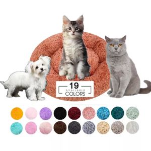 Buy cheap Amazon Nice Quality 65*70*5cm Soft Round Washable For Small Animal Warm And Furry Pet Bed With Memory Foam For Pets from wholesalers