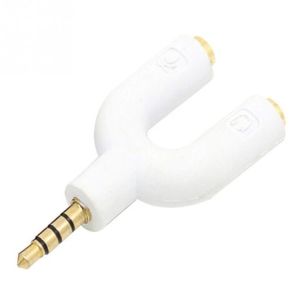 Buy cheap Special U Shaped 3.5mm 2 In 1 Headset Adapter Kit Stereo Audio Male to 2 Female Headset adapter for Walkman, from wholesalers