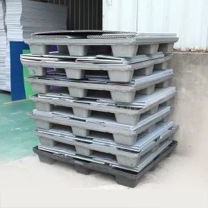 Buy cheap Waterproof Plastic Collapsible Box Rectangular Collapsible Pallet Boxes Stackable from wholesalers