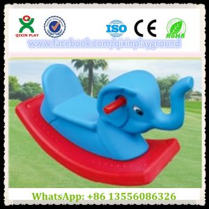 Buy cheap Fun Plastic Elephant Shape Build-Up Rocking Horse Games Horse for Park Items QX product