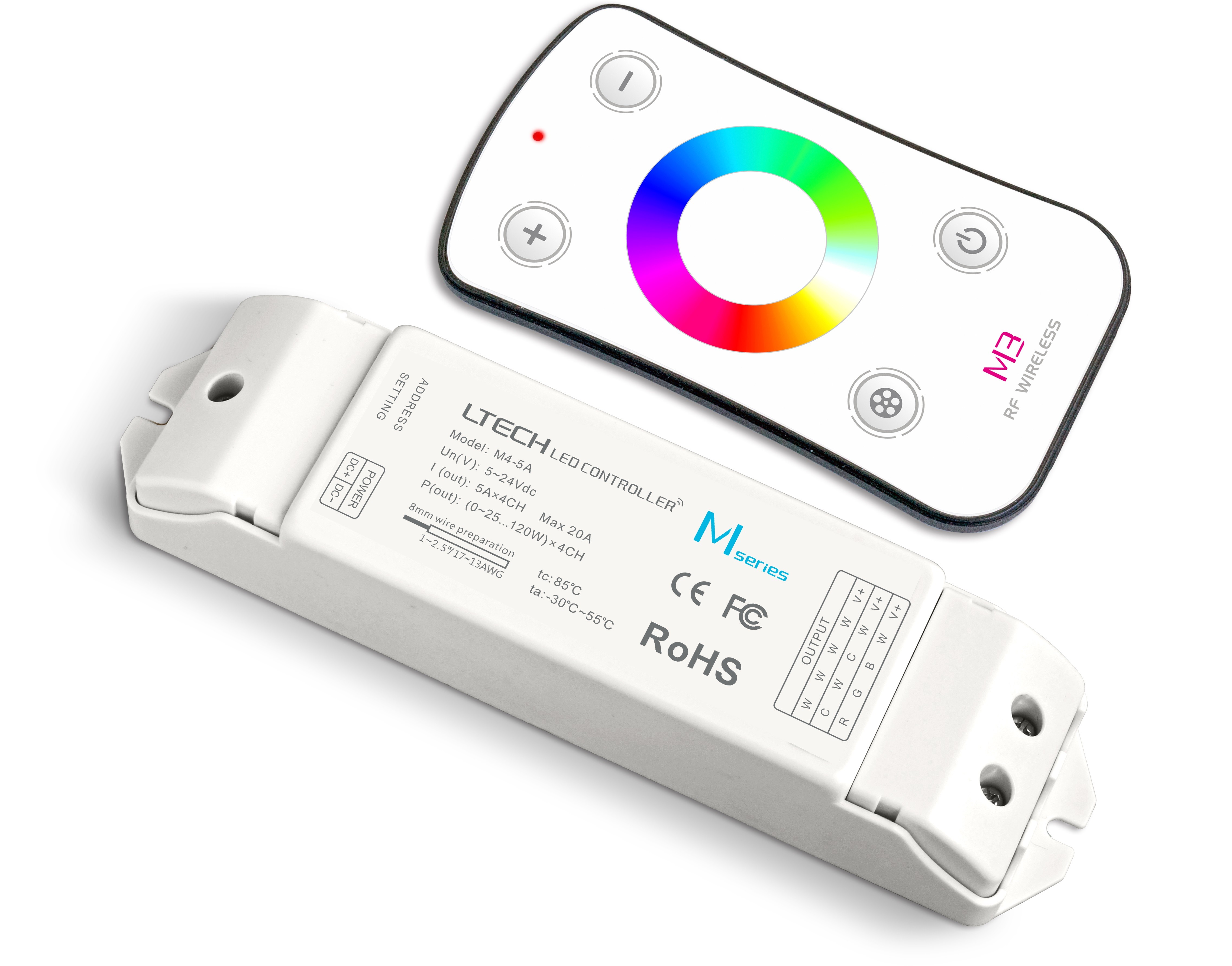 Buy cheap Wireless Rgb Wifi Led Strip Controller Strong Obstructions Penetrating Ability from wholesalers
