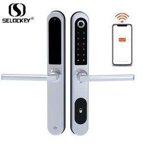 Buy cheap Keyless Digital WiFi Tuya APP Fingerprint Aluminum Door Lock from wholesalers