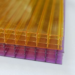 10mm 2.1m*5.8m Purple Polycarbonate Sheets Four-Layer Structure