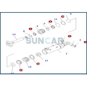 Buy cheap 707-99-42500 7079942500 Tilt Cylinder Service Kit for WF450T-3 from wholesalers