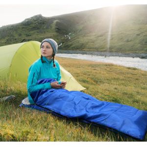 Buy cheap Rectangular Structure Camping Sleeping Bag Polyester Fiber For Adults product