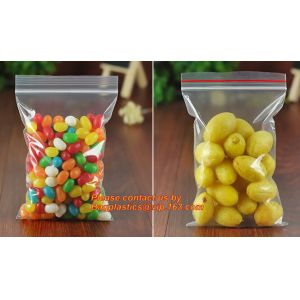Buy cheap Custom Double Seal Plastic Bag /Double Track Plastic Zipper Bags, LDPE clear biodegradable plastic double track reusable from wholesalers