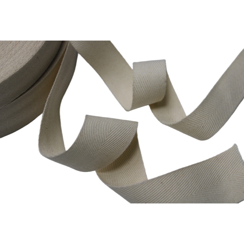 Buy cheap Cotton Herringbone Webbing Bias Tape Double Fold Custom Color Soft Quality For Neck Tape from wholesalers