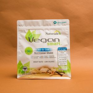 Buy cheap Vmpet 120mm Side Gusset Flat Bottom Bags Pouch 130 Microns Vegan Nutritional product