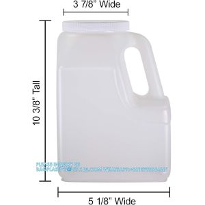 Gallon Jar With Handle And Airtight Lid - Square Empty Storage Containers And