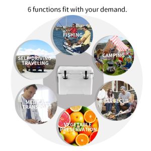 Hard Rotomolded Ice Box Cooler Outdoor 25QT Picnic Fishing