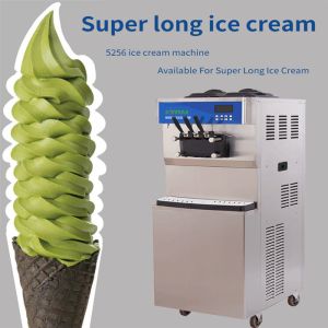 Double System Soft Serve Ice Cream Machine Commercial Floor Standing