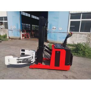 Full electric paper roll clamp 1 ton 1000kg reel stacker Paper roll lift with