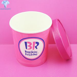 Buy cheap Recyclable Kraft Ice Cream Paper Cup CMYK Printing Paper Gelato Cups from wholesalers