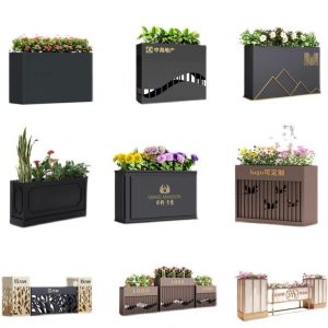 Buy cheap High Rust Resistance large metal flower pots Customizable Shape from wholesalers