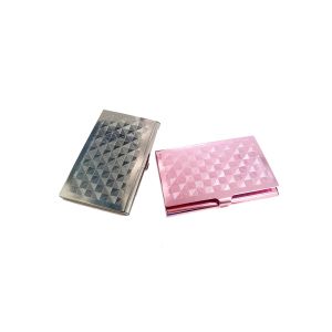 Buy cheap Fashionable Aluminium Business Card Carrying Case Elegant Pink Design product