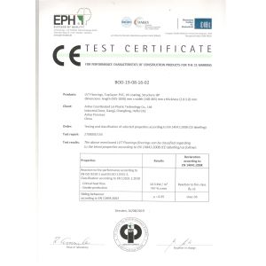 Anhui Coordinated Lin Plastic Techonology Co.,Ltd Certifications