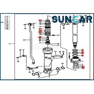 Buy cheap 4631062 Arm Cylinder Seal Kit Excavator Hydraulic Seals JOHN DEERE Service Kit from wholesalers