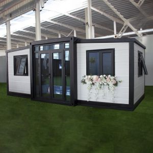 Buy cheap Compact Structure Expandable Container House Steel Frame Prefab Container Homes from wholesalers