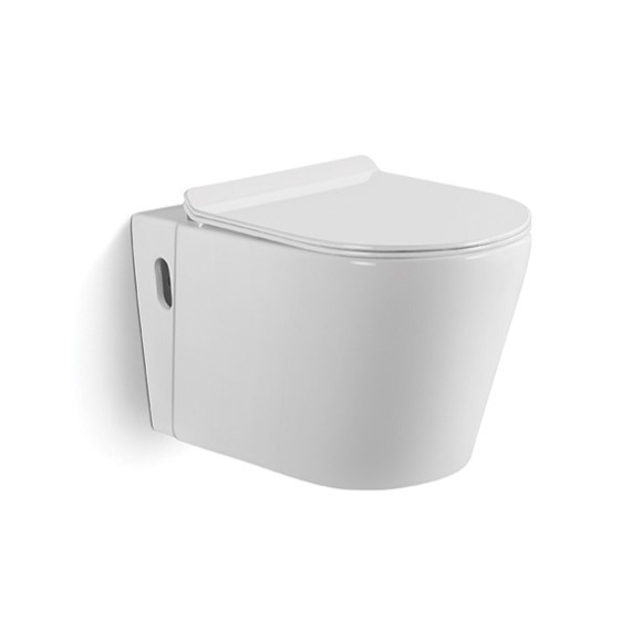 Quality Ceramic Wall Hung Rimless Toilet with Concealed Cistern for sale