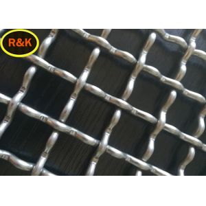 High Tensile 65Mn Crimped Wire Mesh Square Hole Plain Weave Acid Resisting