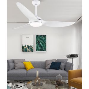 ABS Remote Modern Led Ceiling Fan 58 Inches Three Blades