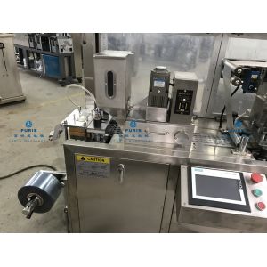 Flat - Plate Type Small Blister Packing Machine With Button Pannel Operation