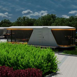 Buy cheap Factory Customization Modern Luxury Living Capsule House Hotel 28 Square Meters Mobile Space Capsule from wholesalers