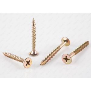 China Self Drilling Bugle Head Drywall Screws White Yellow High / Low Thread Dense Board on sale