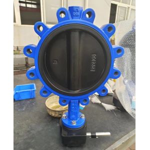 Buy cheap DN200 Ductile Cast Iron PTFE Seated Lug Butterfly Valve for General Temperature Media from wholesalers