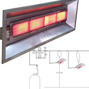 Buy cheap Natural Gas Ceramic Infrared Brooder Heater For Garage Or Workshop 4000pa from wholesalers