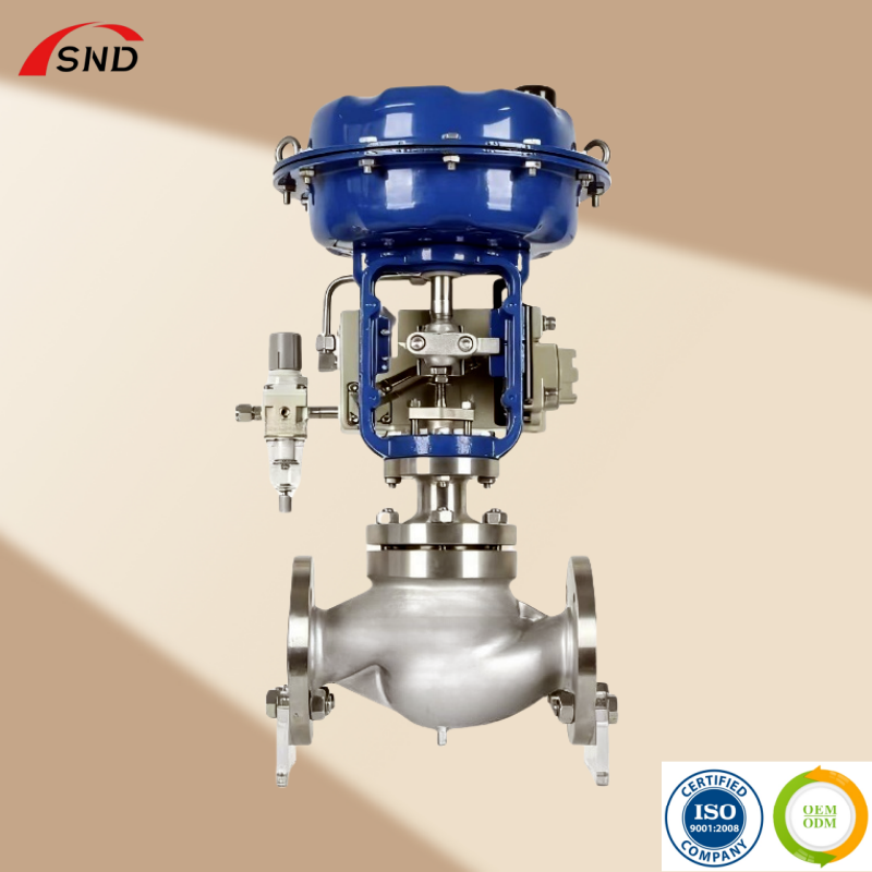 Buy cheap Intelligent Diaphragm Globe Control Valve Pneumatic Flanged Connection from wholesalers