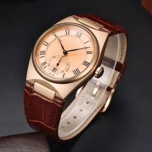 Buy cheap Leather Strap Waterproof Quartz Watch from wholesalers