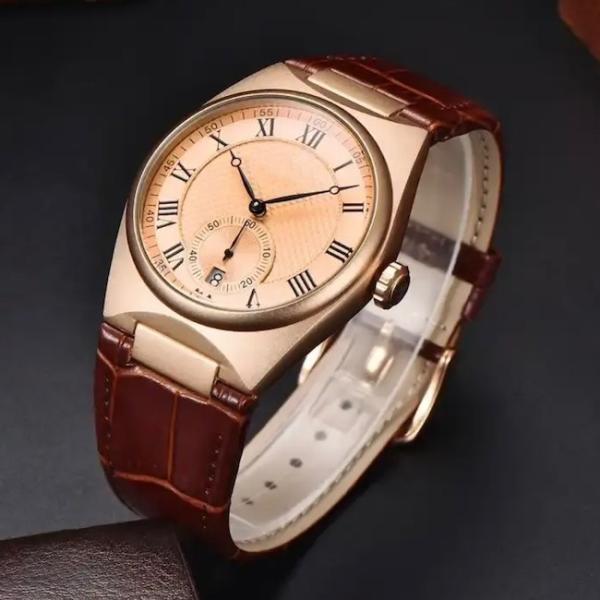 Buy cheap Leather Strap Waterproof Quartz Watch from wholesalers