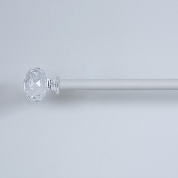 Buy cheap Custom Transparent Acrylic Curtain Rod Finials Single Bracket from wholesalers