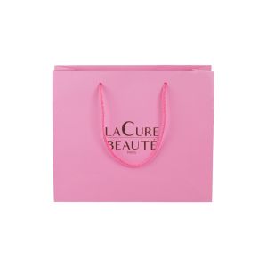Buy cheap Glossy Lamination Coated Paper Bags Packaging Cosmetic With Handle from wholesalers