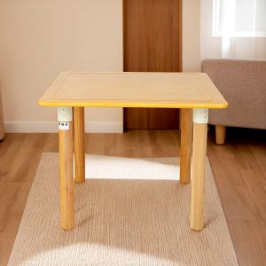 Square Structure Folded/Unfolded Home Care Dining Room Table and Chairs for