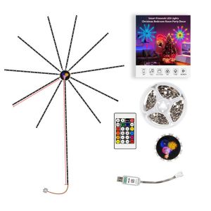 Flexible Led Christmas Lights 5vusb Addressable Firework Lights With Rgb Ic For
