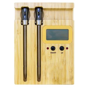 Buy cheap Digital BLE Bluetooth Wireless Dual Needle Meat Thermometer 50m APP Monitoring Thermometer Smart Alarm Grill Thermometer from wholesalers