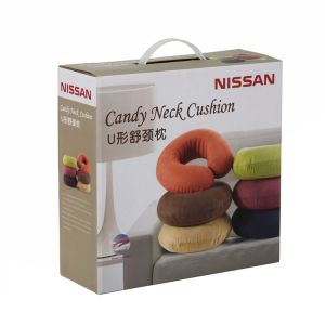 Buy cheap Corrugated Cardboard Boxes With Plastic Handle For U Shaped Neck Pillow Packing Box from wholesalers